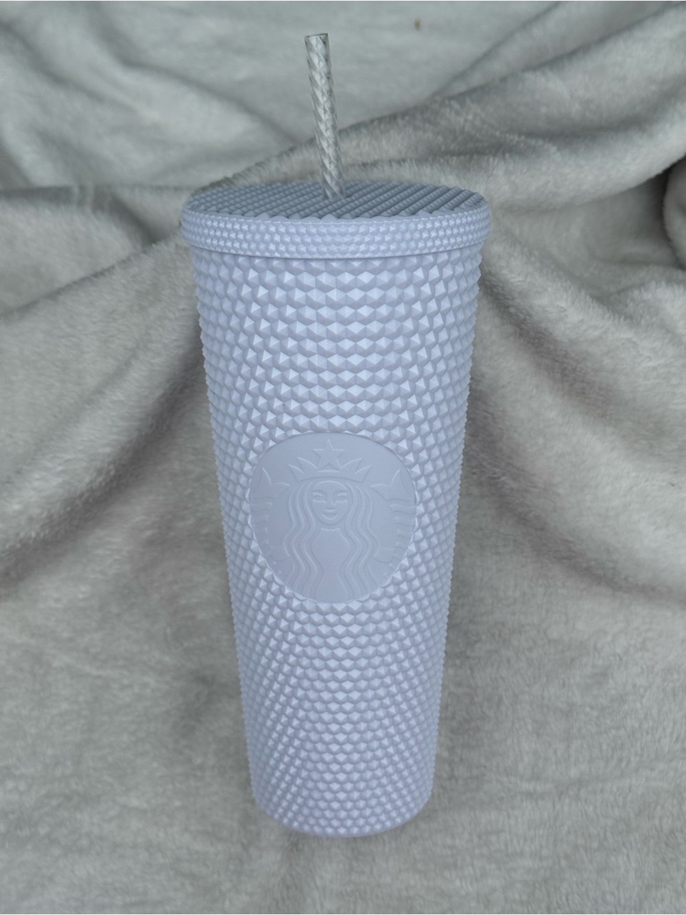 Starbucks Textured Tumbler with Straw - White NWT